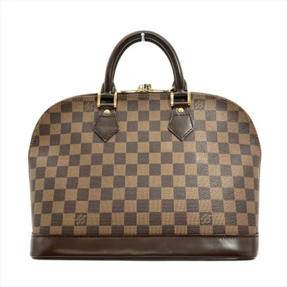 Louis Vuitton Alma Handbag Damier Ebene Brown